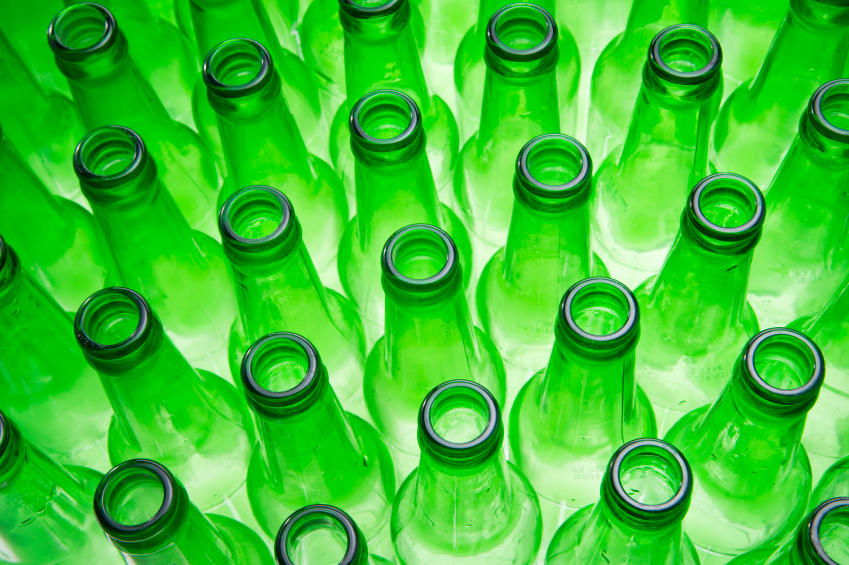 glass bottles